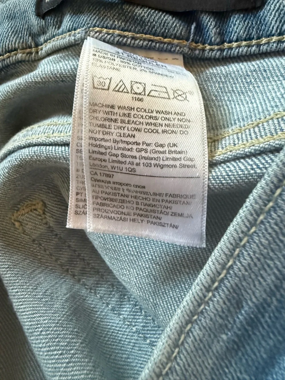 Banana Republic Light Blue Wide-Leg Jeans with removable tie belt size 31 NWT - Picture 9 of 10